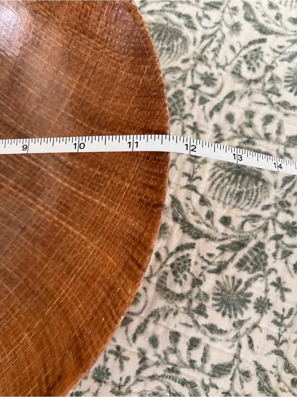 Vintage Mid Century Modern Abaca Grainware Raffiaware Salad Bowl